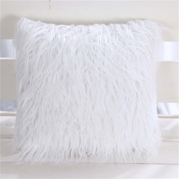 Fiudx Ofertas Flash Artículos En Oferta Dormitorio Sala De Estar Balcón Cojín Funda De Felpa Larga Almohada Respaldo De Otoño E Invierno