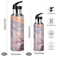 thumbnail image 2 of Plum Blossom Mountains Clouds Sports Bottle with Straw Stainless Steel Water Jug Portable Thermal Cup Leak-proof 600ML, 2 of 9