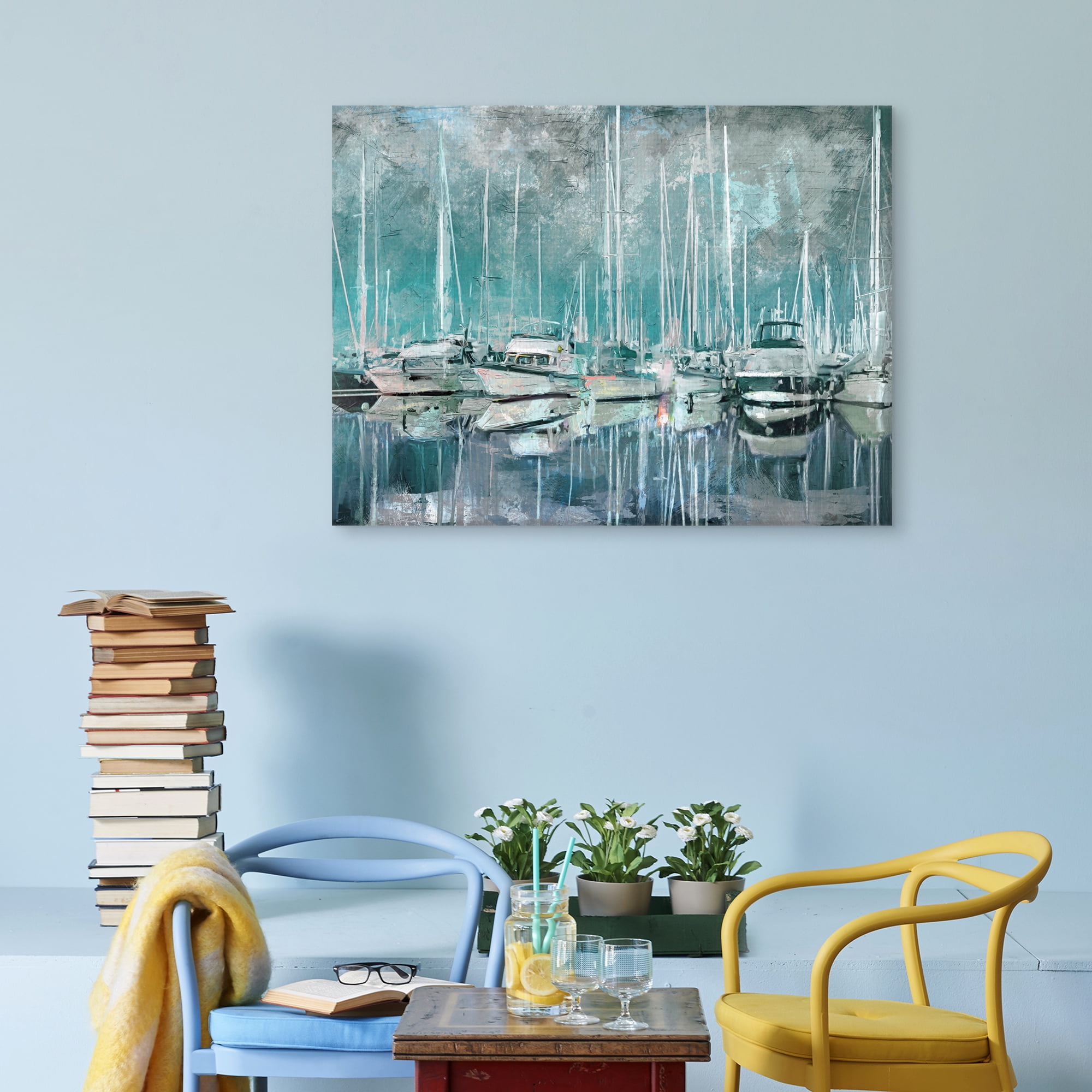 Harbor Masts by Studio Arts Canvas Art