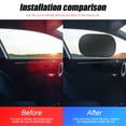 thumbnail image 4 of Car Window Sun Shade, 2PCS Foldable Cling Car Side Window Sunshade with UV Rays, Sun Glare, Heat Protection for Baby, Kid, Passenger, Universal for Cars, SUVs, Vans,Black2, 4 of 6