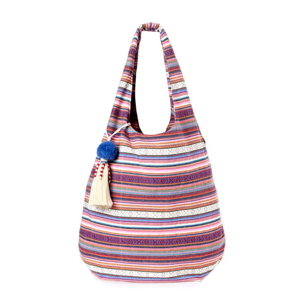 No Boundaries Woven Oversized Hobo Shoulder Handbag