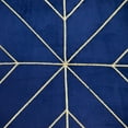 thumbnail image 3 of Parkland Collection Zella 20x20" Quilted Fabric Throw Pillow in Blue/Gold, 3 of 4