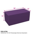 thumbnail image 2 of SoftZone® 18in x 36in Rectangular Ottoman Standard - Purple, 2 of 2