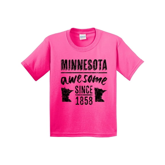 Inktastic Minnesota Awesome Since 1858 Youth T-Shirt