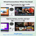 thumbnail image 4 of Portable Gaming Monitor 23.8",Laptop Screen Extender External Display 1080P 100Hz,USB C/HDMI Second Display with Speakers for Windows/Mac/Android/IOS/PS4/Switch/Xbox, 4 of 6