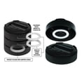 thumbnail image 2 of 4Pcs Heavy Duty Plastic Multi-slot bed raisers blocks table Sofa Furniture Risers Bed Leg Pad Riser Black, 2 of 9