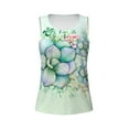 thumbnail image 3 of Picia Succulent Pattern Women's Workout Tank Top,Breathable Activewear,Slim Fit Athletic Top,Versatile Workout Moisture-wicking top-Medium, 3 of 9