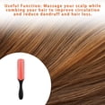 thumbnail image 4 of Seitruly Peine para peinar el cabello, accesorios para tienda de salón, herramientas de barbería, cepillo de masaje de belleza, peines para desenredar Cuidado del cabello negro rojo Seitruly CE012376-01, 4 of 6