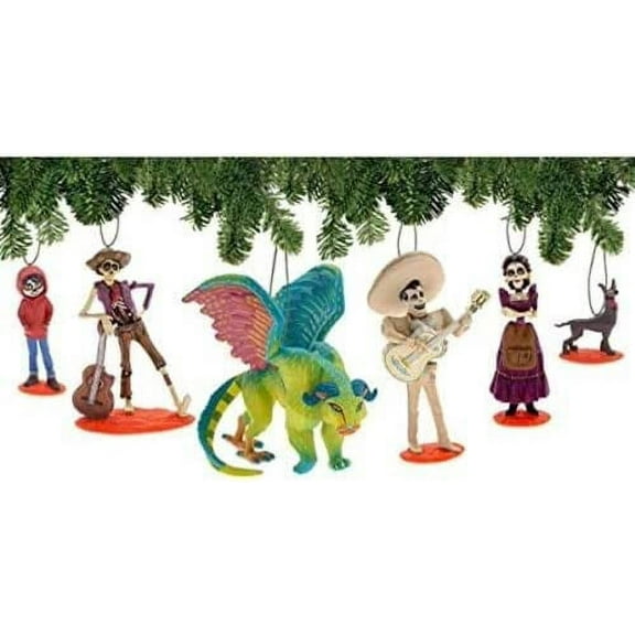 Coco Set of 6 Ornament Set 3" PVC Figure Figurine Charm Danglers New
