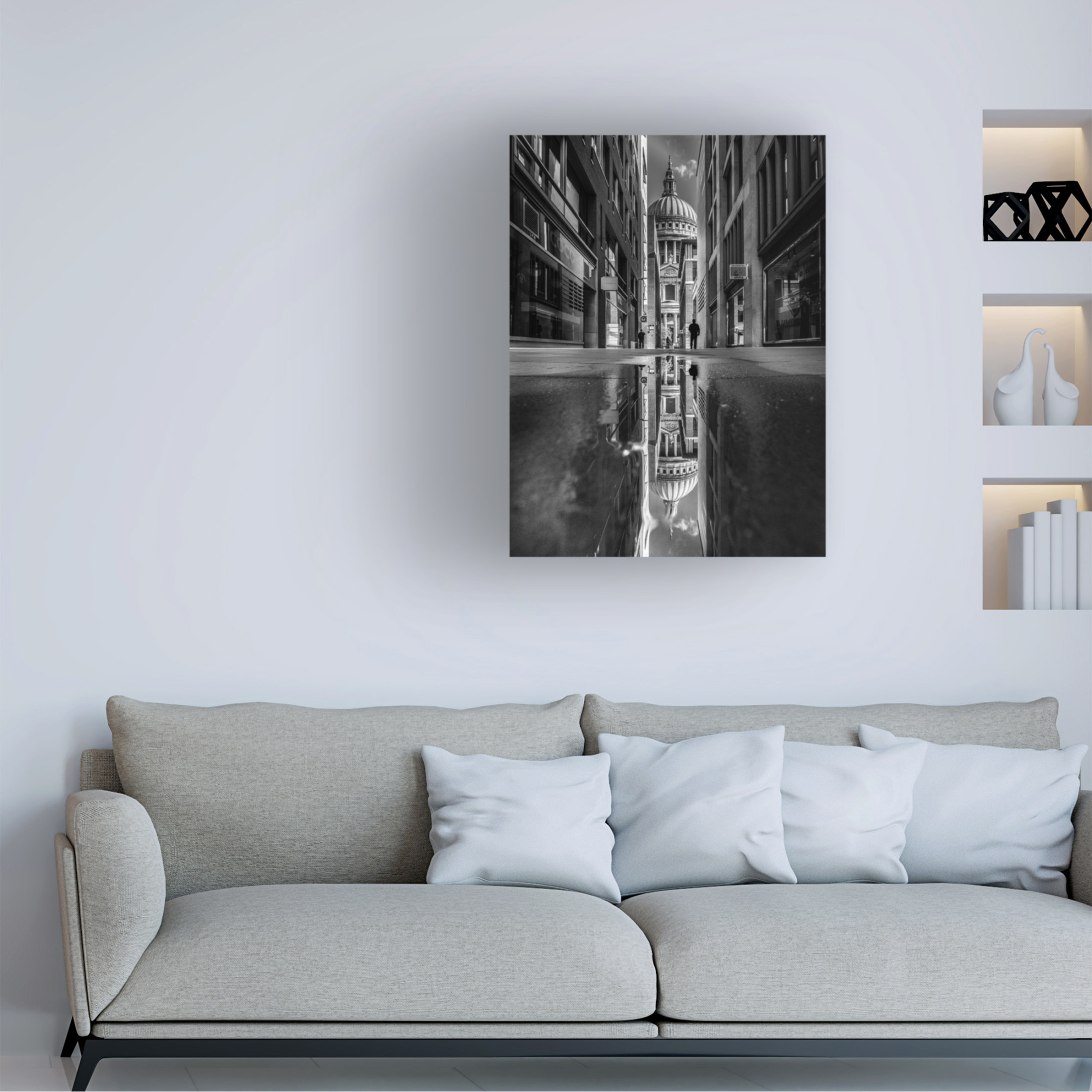 Trademark Fine Art Selaru Ovidiu The Mirror Of St Pauls Cathedral Canvas Wall Art