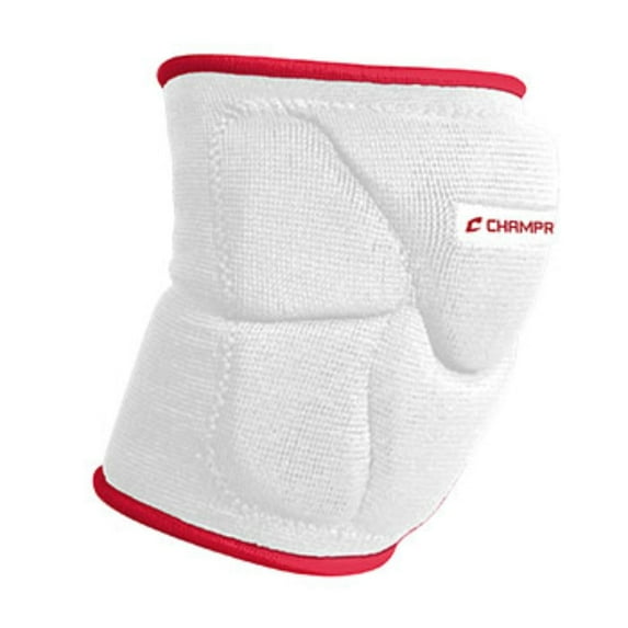 CHAMPRO Pro-Plus Low Profile Volleyball Knee Pad Medium White/Red