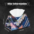 thumbnail image 4 of Kdxio Colorful Sushi Food Art Print Tissue Box Cover,Modern PU Leather Rectangular Tissue Box Holder for Bathroom Living Room Bedroom Office Desk Car Home, 4 of 6