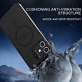 thumbnail image 4 of （Black）Magnetic Case for iPhone 15 PRO Compatible with MagSafe, Built-in Camera Ring Holder Mobile Phone Case, Shockproof Armored Military Robust Duty Stand Case for iPhone 15, 4 of 5