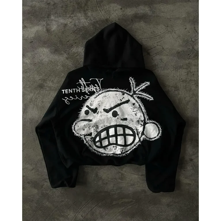 Streetwear Tenthseries Hoodie Y2K Clothes Harajuku Hop Streetwear Tenthseries Hoodie Y2K Clothes Harajuku Hop