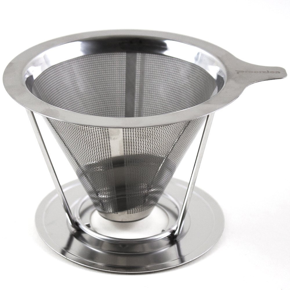 Pour Over Coffee Dripper Cone Made of Food Grade Stainless 18/8 Steel