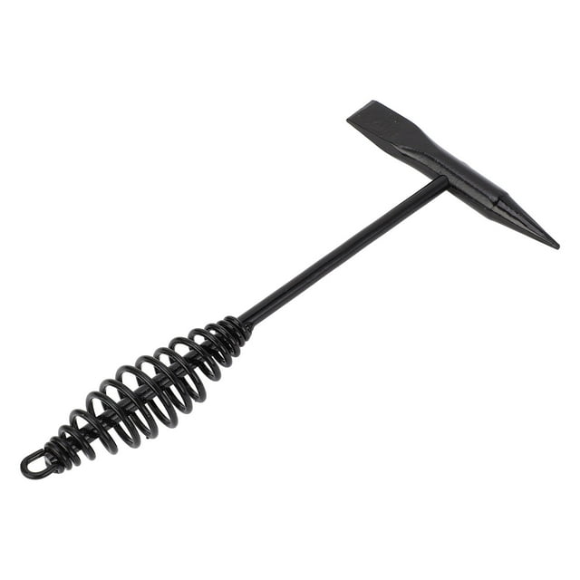 Welding Chipping Hammer, Firm Grip Double Head Multipurpose Shock Absorption Easy Control Welding Slag Hammer for Home Renovation