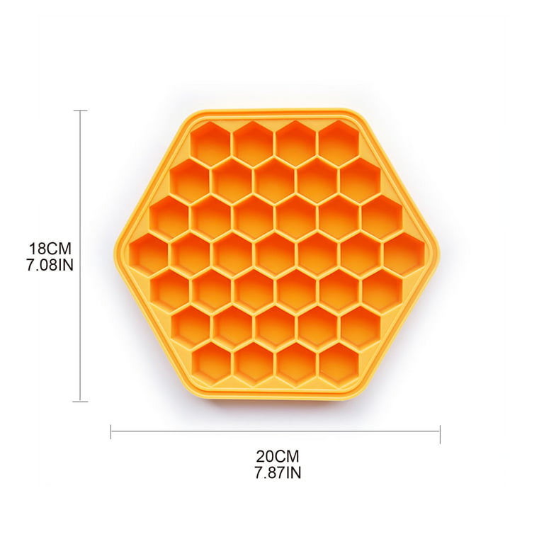 37 Grid Honeycomb Silicone Ice Cube Mold Large-capacity Ice Tray Mold  Reusable Food Grade Ice