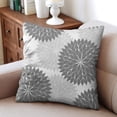 thumbnail image 3 of Set Of 2 Floral Burst Style Pillow Covers 16x16 Inch Linen Decorative Square Throw Pillow Covers for Living Room Sofa Couch Decoration, 3 of 6