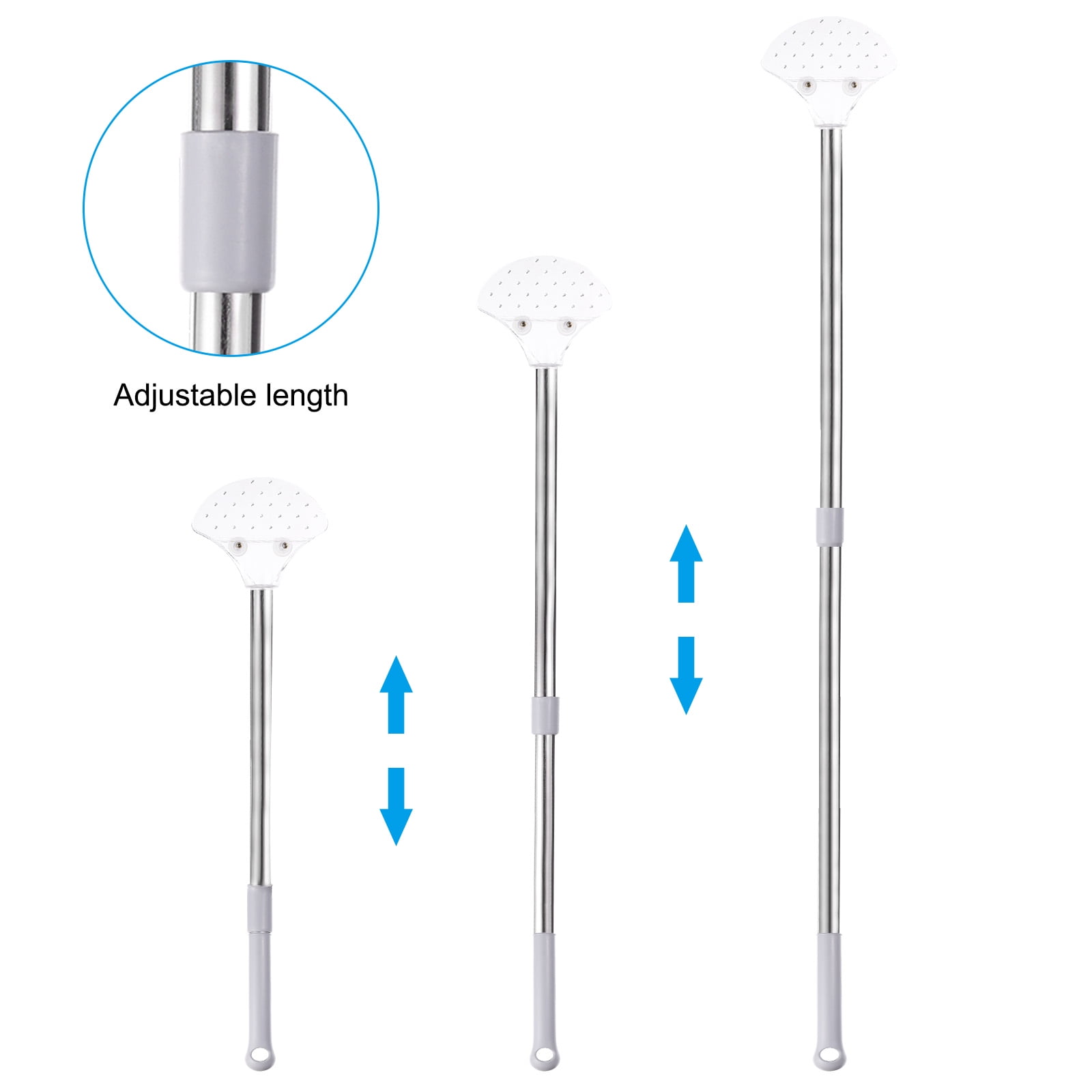 Uxcell 33" Handheld Adjustable Sign Holder Airport Pick Up Poster Holder Tour Guide Sign Holder Fan-Shaped Metal