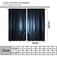 thumbnail image 3 of Dark Scary Forest Curtains Night Spooky Trees Gothic Sytle Blackout Rod Pocket Curtains for Bedroom Living Room Kitchen Decor Thermal Insulated Window Drapes 2 Panel Set 42x54 Inch, 3 of 4