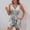 *Dark Gray, variant on Women's Striped V Neck Sleeveless Romper with Button, Pockets,Self Tie Waist ,Casual Jumpsuit Shorts for Summer Red,Womens Plus M