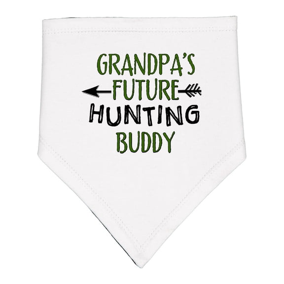 Inktastic Grandpas Future Hunting Buddy Baby Bandana Bib