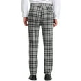 thumbnail image 3 of INSPIRE CHIC Men's Plaid Pants Casual Slim Fit Flat Front Check Dress Trousers, 3 of 6