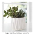 thumbnail image 2 of Maceta De Cerámica Better Homes & Gardens Estilo Geométrico Color Blanco, 2 of 4
