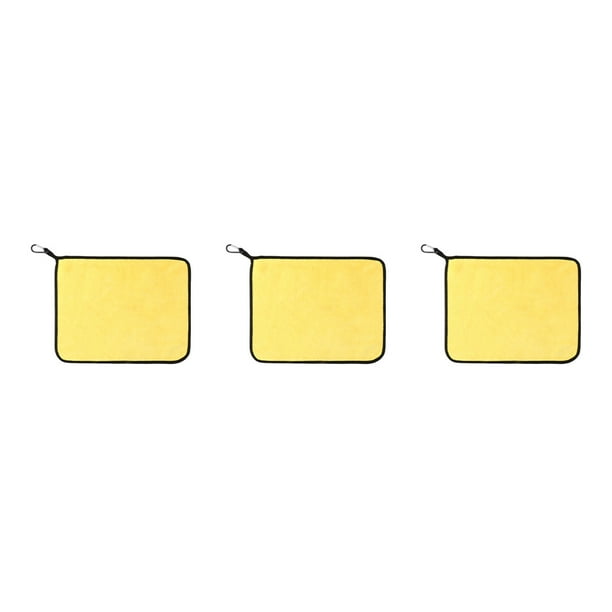 Toalla de pesca Naiovety 3 uds. doble cara duraderos ligeros caja de aparejos barco peces Amarillo Gris