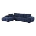 thumbnail image 5 of Canam L-shaped Upholstered Left Facing Chaise Sectional Sofa Blue, 5 of 14