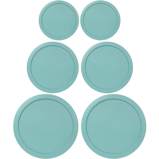 Tapas de repuesto para recipientes Pyrex redondos de vidrio y plástico para alimentos
