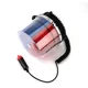 thumbnail image 3 of Luz de advertencia estroboscópica LED con baliza giratoria inalámbrica roja y azul, luces de emergencia con flash de peligro de arado en el techo, 12 V con soporte de base magnética y enchuf, 3 of 5