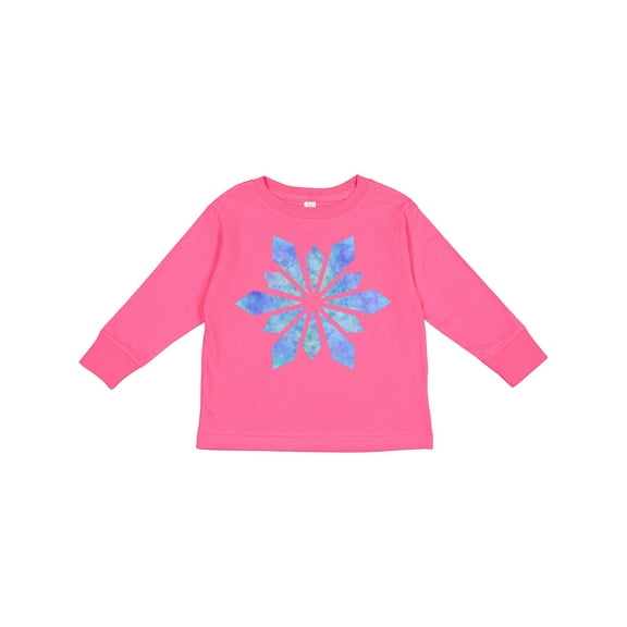 Inktastic Snowflake Crystals Diamonds Boys or Girls Long Sleeve Toddler T-Shirt