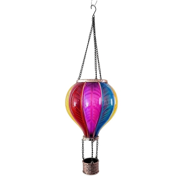 Tepsmf Solar Hot Air Balloon Hanging Lamp, Waterproof LED Decorative String Light, Outdoor Garden Patio Restaurant Courtyard Home Ambiance Decor