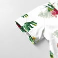 thumbnail image 4 of Stamzod Boys Button Down Shirt Short Sleeve Summer Boys Clothes Fashion Tropical Printed Casual Short Sleeve Hawaiian Shirt with Pocket White G 3 Years, 4 of 7