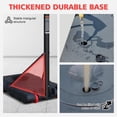 thumbnail image 5 of 10ft Adjustable Basketball Hoop Outdoor, Portable Basketball Hoop Goal System with 44 Inch Shatterproof Backboard and 2 Wheels for Kids Youth and Adults, Red, 5 of 7