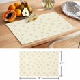 thumbnail image 6 of Yellow Spring Floral Placemats Set of 2 Elegant Pastoral Flowers Modern Art Place Mats Indoor Wipeable Table Mats Washable Cloth Dining Table Placemats for Kitchen Holiday Party Home Decor 13x19 Inch, 6 of 9