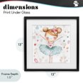 thumbnail image 4 of Stupell Industries Eclectic Cute Ballerina with Hearts Black Framed Print Under Glass, 13 x 13, by Creative Studio, 4 of 8