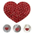 thumbnail image 5 of LOLIPPYY Set of 5 Red Rhinestone Heart Pins Elegant Brooches for Valentine's Day Wedding Bridesmaids Bridal Jewelry Accessories, 5 of 7
