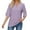 Purple, variant on Summer Fashion Plus Size Tops for Womens 2025 Print Tops Short Sleeve Out Blouse Funny Round Neck T-Shirt Tops