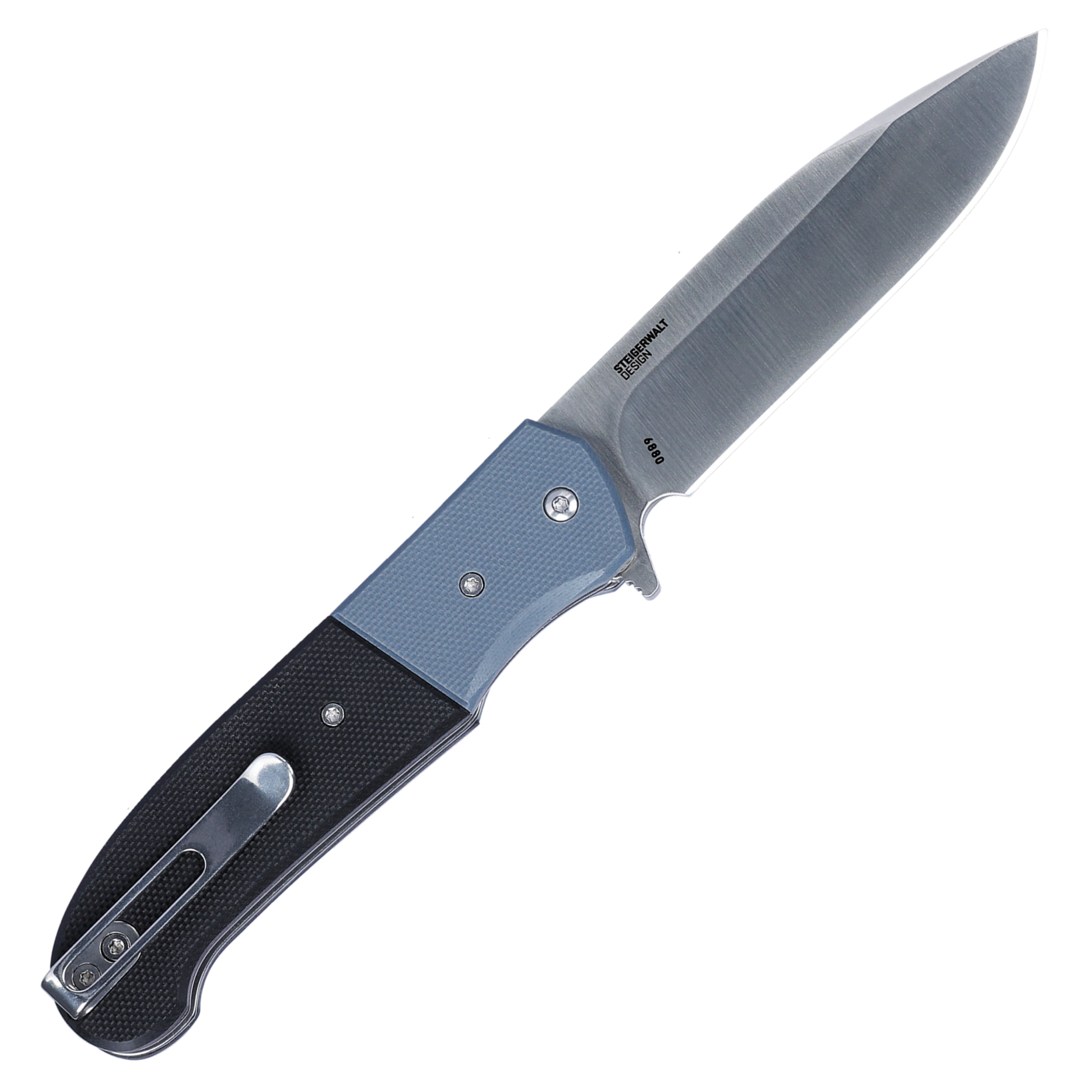 CRKT Ignitor Everyday Carry Assisted Folding Knife with Liner Lock: Stainless Steel Plain Edge Blade, G10 Handle, Pocket Clip, 6880