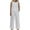 White1, variant on fatyb Summer Linen Sets for Women 2 Piece Tank Top and Wide Leg Pants Casual Set with Pockets Loungewear