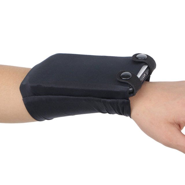 CSChome Portefeuille de Poignet Multifonctionnel Respirant Grande Capacité Poche Course Jogging Entraînement Bracelet de Rangement