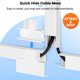 thumbnail image 4 of Kit Cord Hider ZhiYo para TV de pared de 320 cm, color blanco, 4 of 7