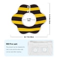 thumbnail image 6 of Hirioo Bee Stripe for Baby Cotton Petal Bib Drool Bibs for Baby Boy Unisex, 6 of 9