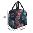 thumbnail image 2 of KLL Colorful Floral Patterned Horse Print Insulated Lunch Bag Women, Reusable Cute Tote Lunch Box for Adult & Men, Leakproof Cooler Lunch Bags for Work Office Travel Picnic, 2 of 5