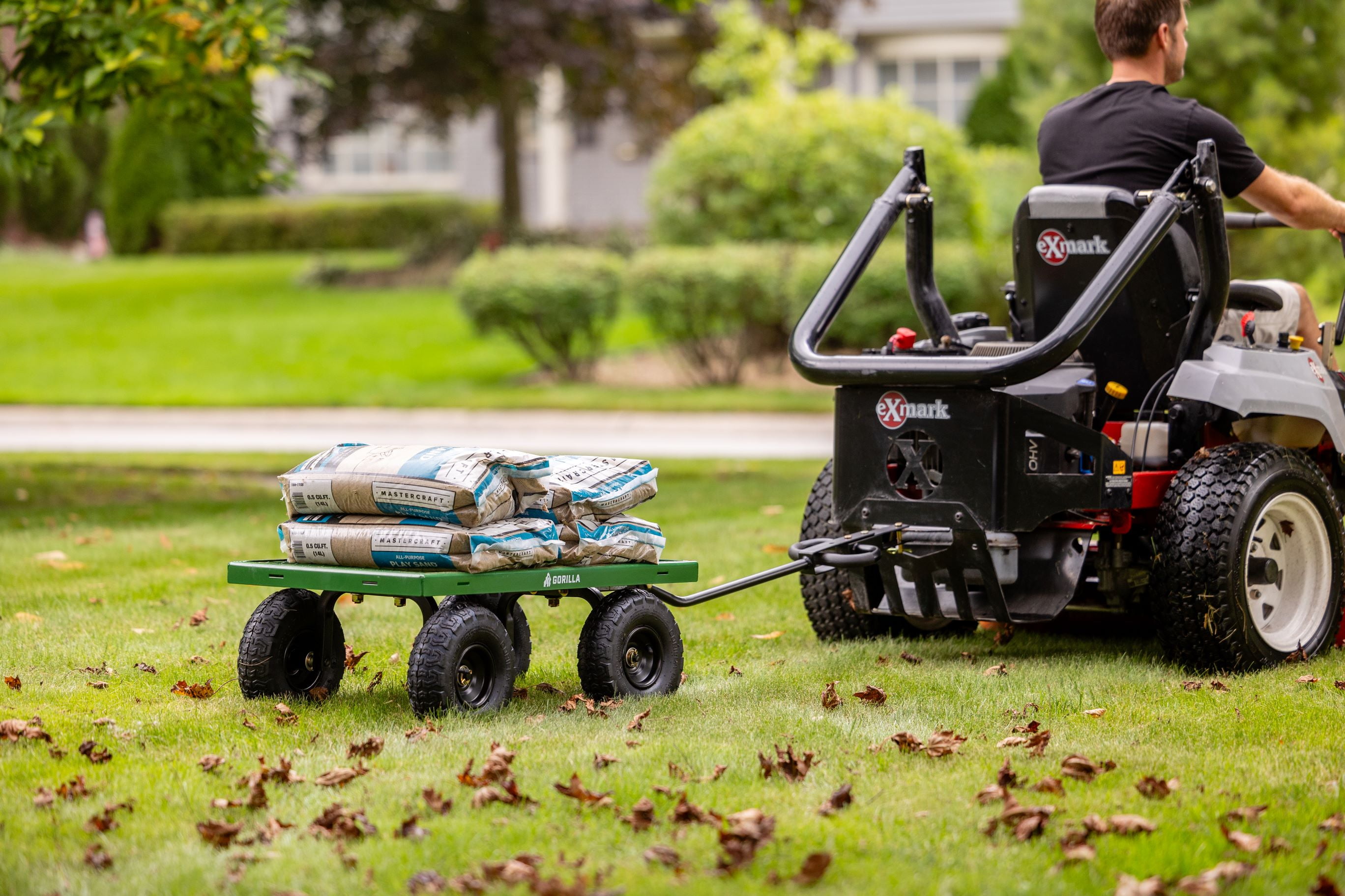 400 lb. Capacity Steel Utility Garden Landscape Cart, 32 Inch x 18 Inch Steel Mesh Bed, 2 in 1 Convertible Handle