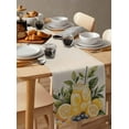 thumbnail image 3 of Hokiten Table Runners 72 Inches Long Dress Scarves, Summer Lemon Farmhouse Kitchen/Dining Table Runner, Coffee Tablerunners, Yellow Fruits Grape Green Leaf Vase 13x72 Inch, 3 of 7