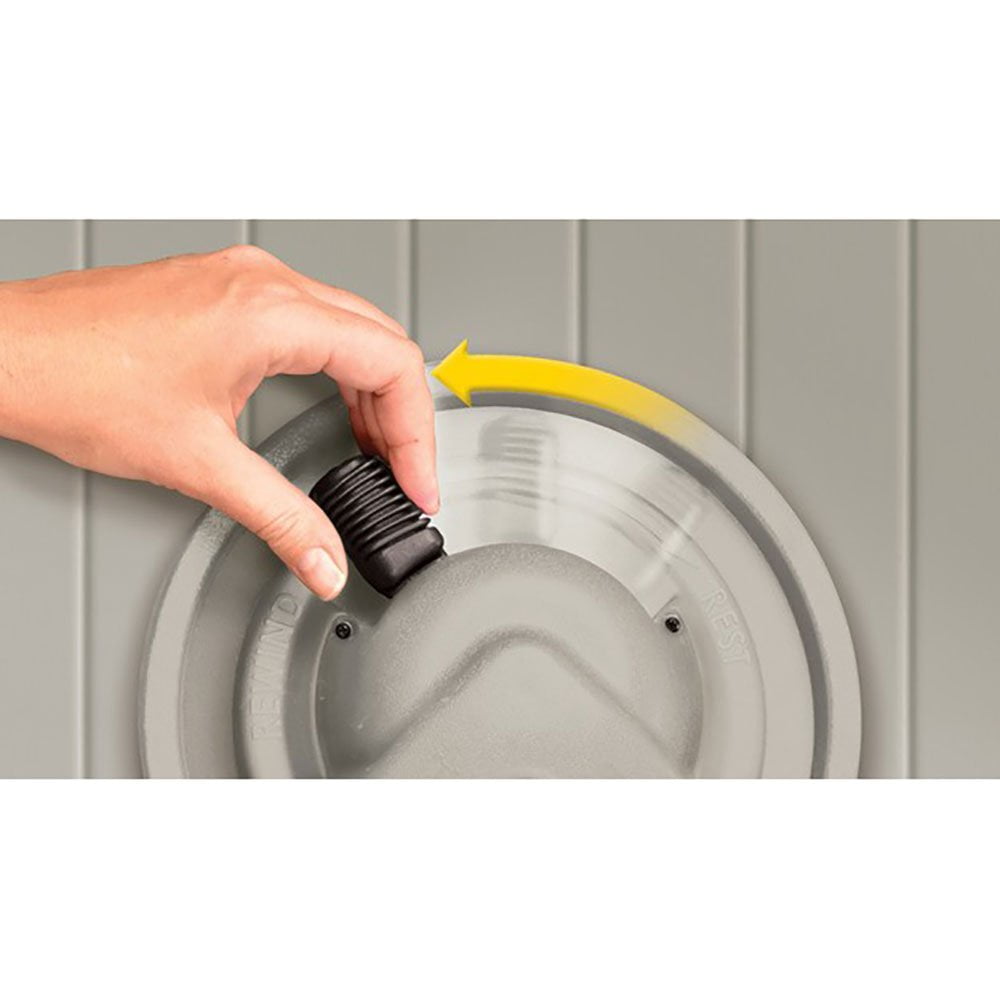 Suncast Aquawinder Auto Rewind Garden Hose Reel and Hideaway, 125 ft.