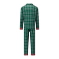 thumbnail image 4 of AIGUR Family Matching Christmas Pajama Set, Family Matching Christmas Pajamas Plaid Long Sleeve Button Down Tops Pants, 4 of 11